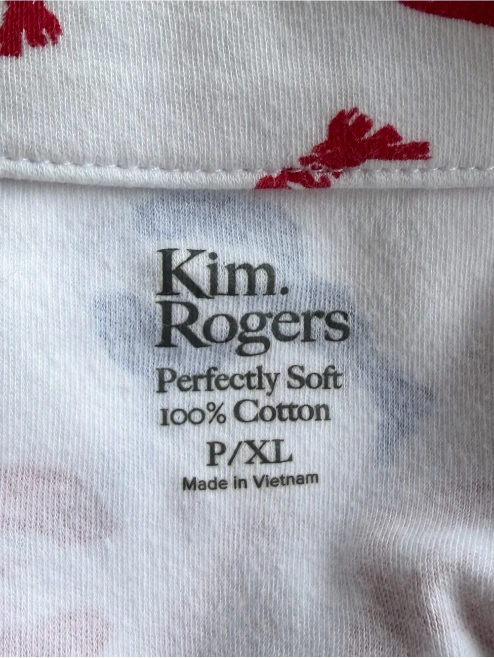 •Kim Rogers• Lobster Print Scallop Neck Short Sleeve Tee - Size XL Petite - Picture 2 of 7